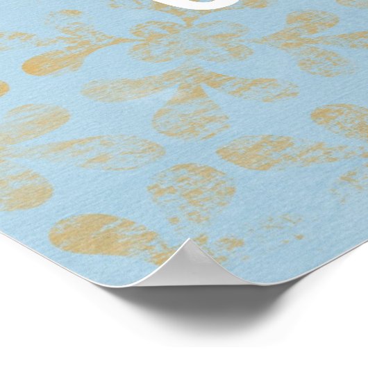 inspirerend poster, typografie, aangepast blauw poster (Hoek)