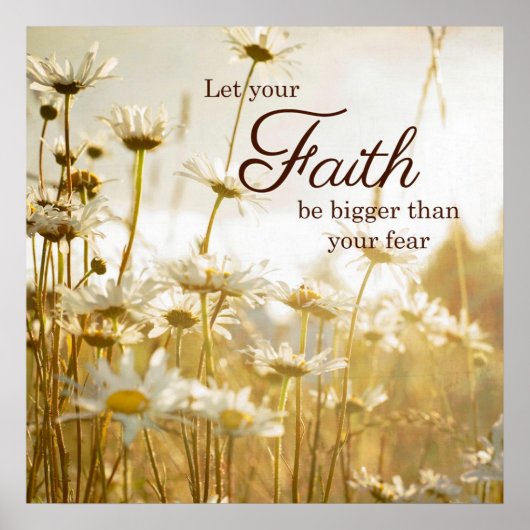 Inspirerend Poster van de Faith Quote - fotografie (Voorkant)