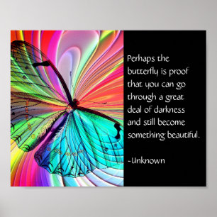 Inspirerend Poster van vlinder