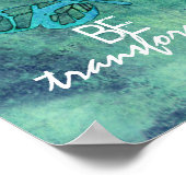 inspirerend poster van vlinderkunst moet worden ge (Hoek)