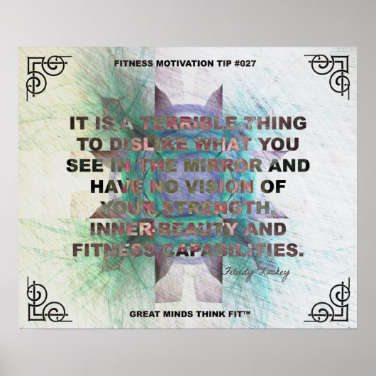 Inspirerend Poster voor Fitness Quote #027 (Voorkant)