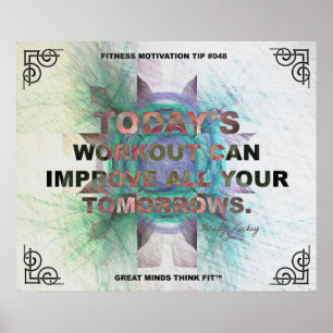Inspirerend Poster voor Fitness Quote #048
