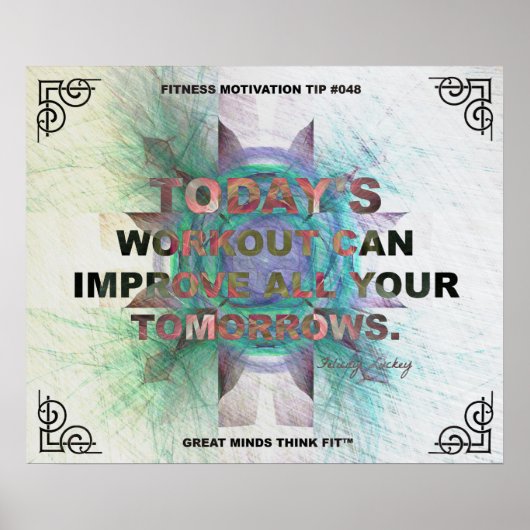Inspirerend Poster voor Fitness Quote #048 (Voorkant)