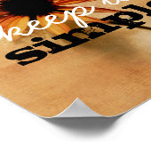 inspirerend poster voor prijsopgave houdt de bloem (Hoek)