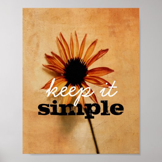 inspirerend poster voor prijsopgave houdt de bloem (Voorkant)