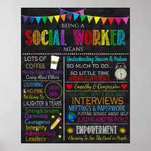 Inspirerend Poster voor sociale werkers
