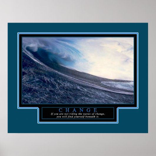 Inspirerend Poster "Wijzigen" 22x28 (Voorkant)