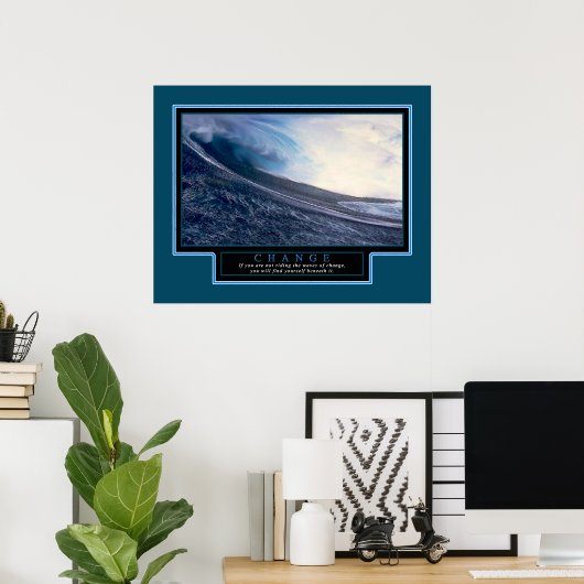 Inspirerend Poster "Wijzigen" 22x28 (Thuiskantoor)