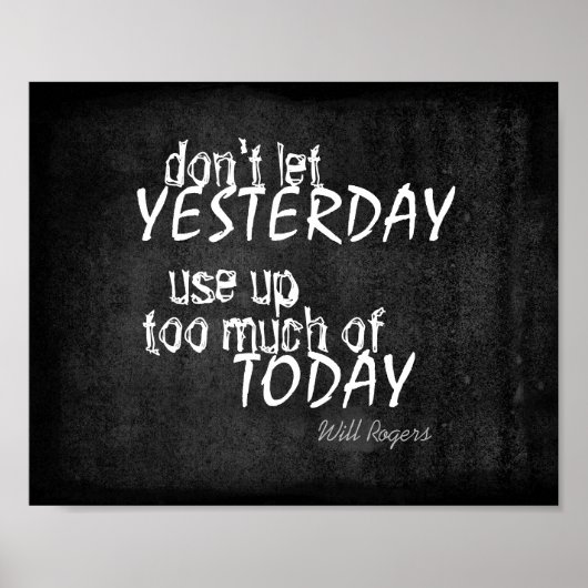 inspirerend poster Will Rogers citeert grijs (Voorkant)
