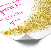 Inspirerend Poster " ze verlaat een kleine glans " (Hoek)