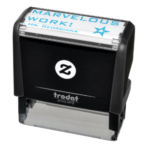 Inspirerend "PRACHTIG WERK!" Teacher Rubber Stamp Zelfinktende Stempel