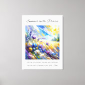 Inspirerend Prairie Summer Canvas Afdruk (Voorkant)