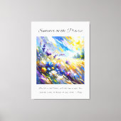 Inspirerend Prairie Summer Canvas Afdruk (Voorkant)