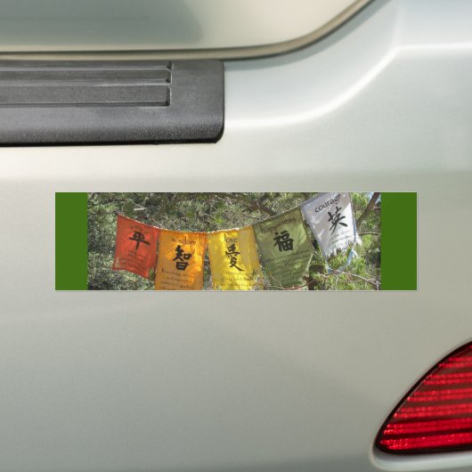 Inspirerend Prayer Flags Bumpersticker (Op auto)