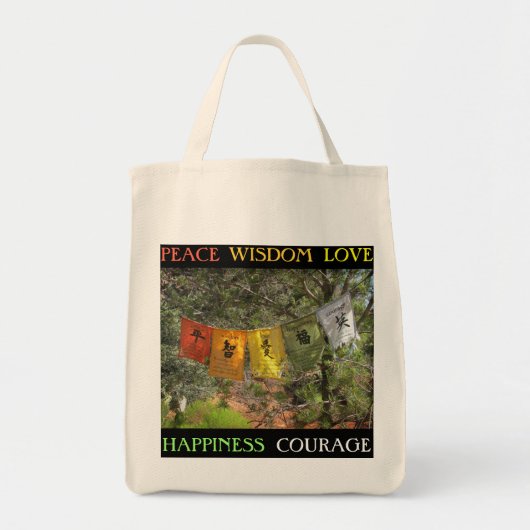 Inspirerend Prayer Flags Tote Bag (Voorkant)