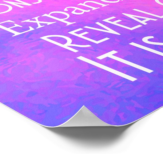 Inspirerend Prayer Lavender Pink Poster (Hoek)