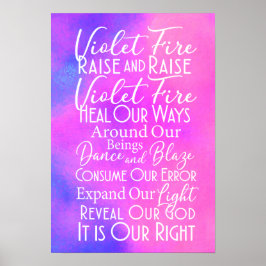 Inspirerend Prayer Lavender Pink Poster
