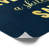 Inspirerend prijsaanduiding Anchor print gold foli (Hoek)