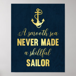 Inspirerend prijsaanduiding Anchor print goudfolie