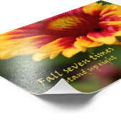 Inspirerend prijsaanduiding kleurrijke bloemfoto foto afdruk (Hoek)