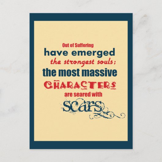 Inspirerend prijsaanduiding — Typografie Briefkaart (Voorkant)