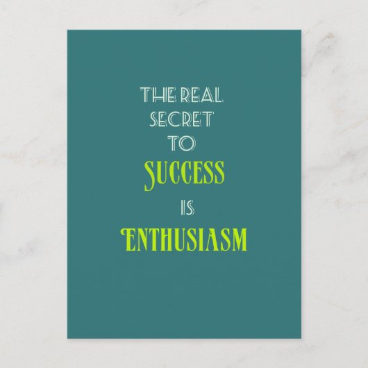 Inspirerend prijsaanduiding — Typografie Briefkaart (Voorkant)