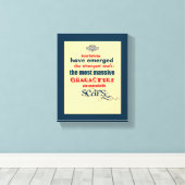 Inspirerend prijsaanduiding — Typografie Canvas Afdruk (Insitu (Houten vloer))