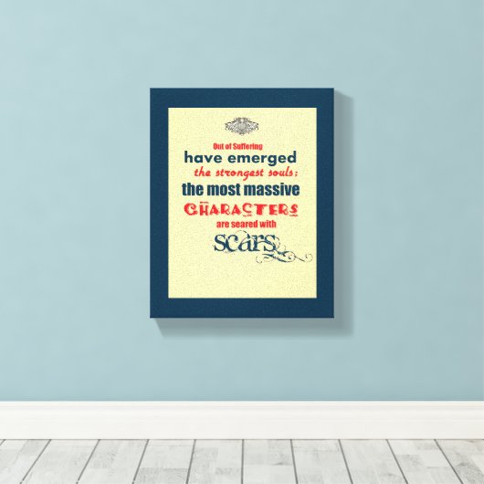 Inspirerend prijsaanduiding — Typografie Canvas Afdruk (Insitu (Houten vloer))