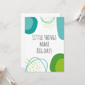 Inspirerend prijsopgave Abstract Kaart (Voorkant / Achterkant in situ)