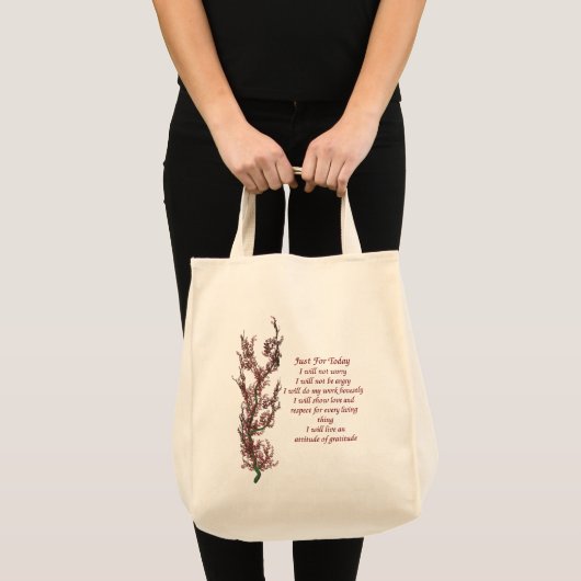 Inspirerend prijsopgave alleen voor vandaag tote bag (Voorkant (product))