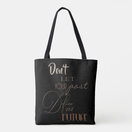 Inspirerend prijsopgave - Bepaal uw toekomst Tote Bag (Achterkant)