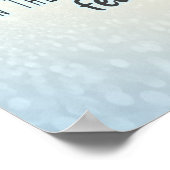 Inspirerend prijsopgave, blauwe typografie over de poster (Hoek)