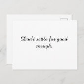 inspirerend prijsopgave briefkaart (Voorkant / Achterkant)