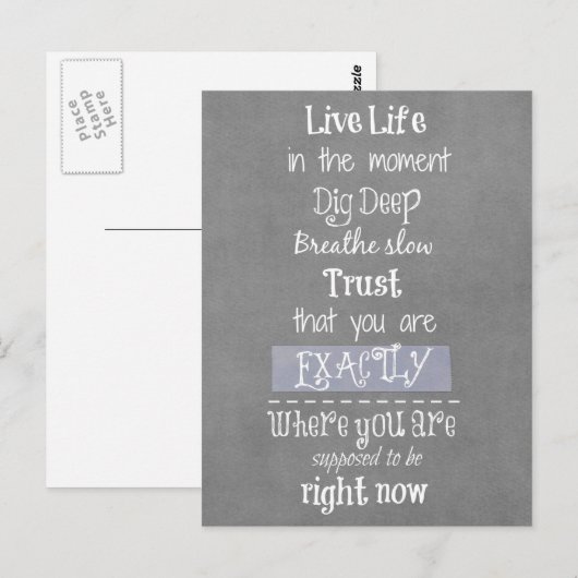 Inspirerend prijsopgave briefkaart (Voorkant / Achterkant)