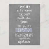 Inspirerend prijsopgave briefkaart (Voorkant)