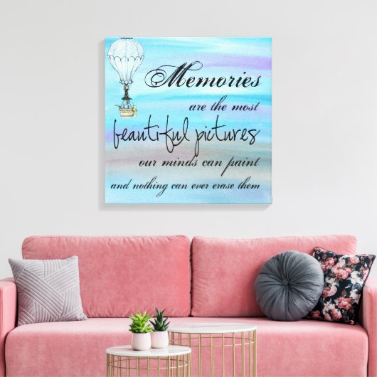 Inspirerend prijsopgave canvas afdruk (Insitu (Woonkamer))