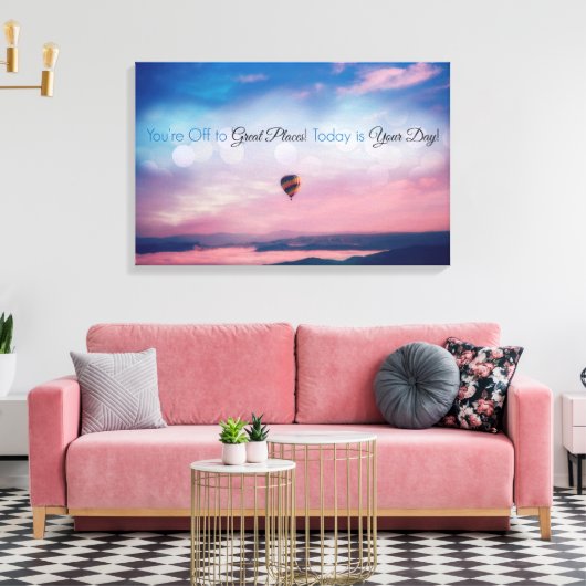 Inspirerend prijsopgave canvas afdruk (Insitu (Woonkamer))