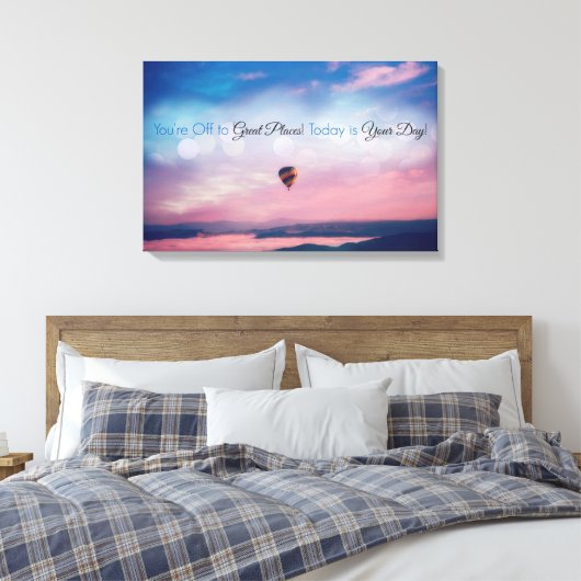 Inspirerend prijsopgave canvas afdruk (Insitu (Slaapkamer))