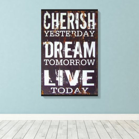 Inspirerend prijsopgave canvas afdruk (Insitu (Houten vloer))