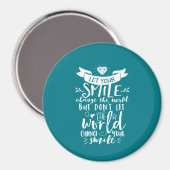 Inspirerend prijsopgave: een gelukkige glimlach ve magneet (Voorkant / Achterkant)
