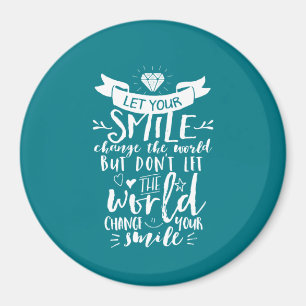 Inspirerend prijsopgave: een gelukkige glimlach ve magneet