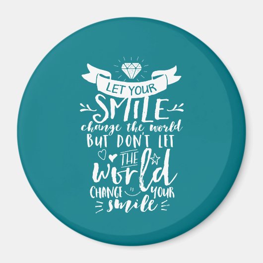Inspirerend prijsopgave: een gelukkige glimlach ve magneet (Voorkant)
