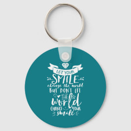 Inspirerend prijsopgave: een gelukkige glimlach ve sleutelhanger