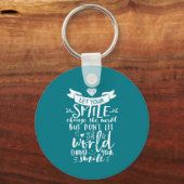 Inspirerend prijsopgave: een gelukkige glimlach ve sleutelhanger (Voorkant)
