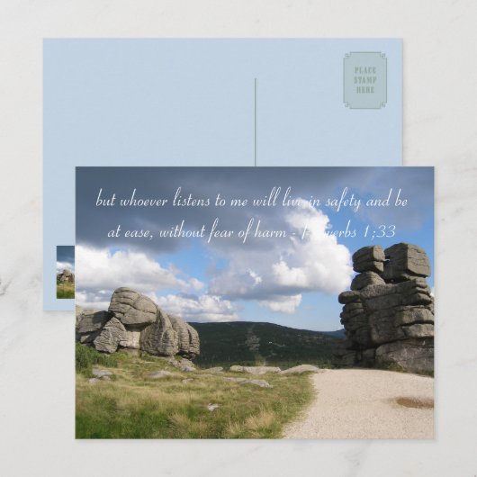 Inspirerend prijsopgave | Fotobergen Briefkaart (Voorkant / Achterkant)