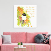 Inspirerend prijsopgave gaat najaar bomen vogel canvas afdruk (Insitu (Woonkamer))