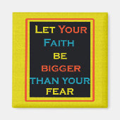 Inspirerend prijsopgave, geloof en schrikmagneet magneet (Voorkant)