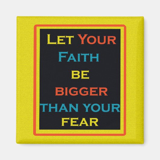 Inspirerend prijsopgave, geloof en schrikmagneet magneet (Voorkant)