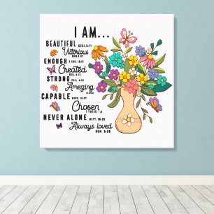 Inspirerend prijsopgave/Gezegden/libel Canvas Afdruk