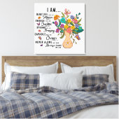 Inspirerend prijsopgave/Gezegden/libel Canvas Afdruk (Insitu (Slaapkamer))